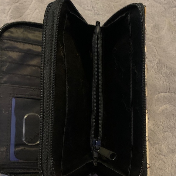 Vera Bradley Yellow and Purple Quilted Wallet - Picture 5 of 7